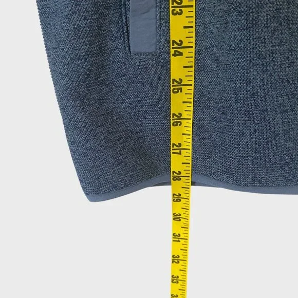 Eddie Bauer Fleece Quarter-Snap Sweater Blue Mens Large Long-Sleeve Pullover New